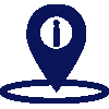 Pinpointing location icon