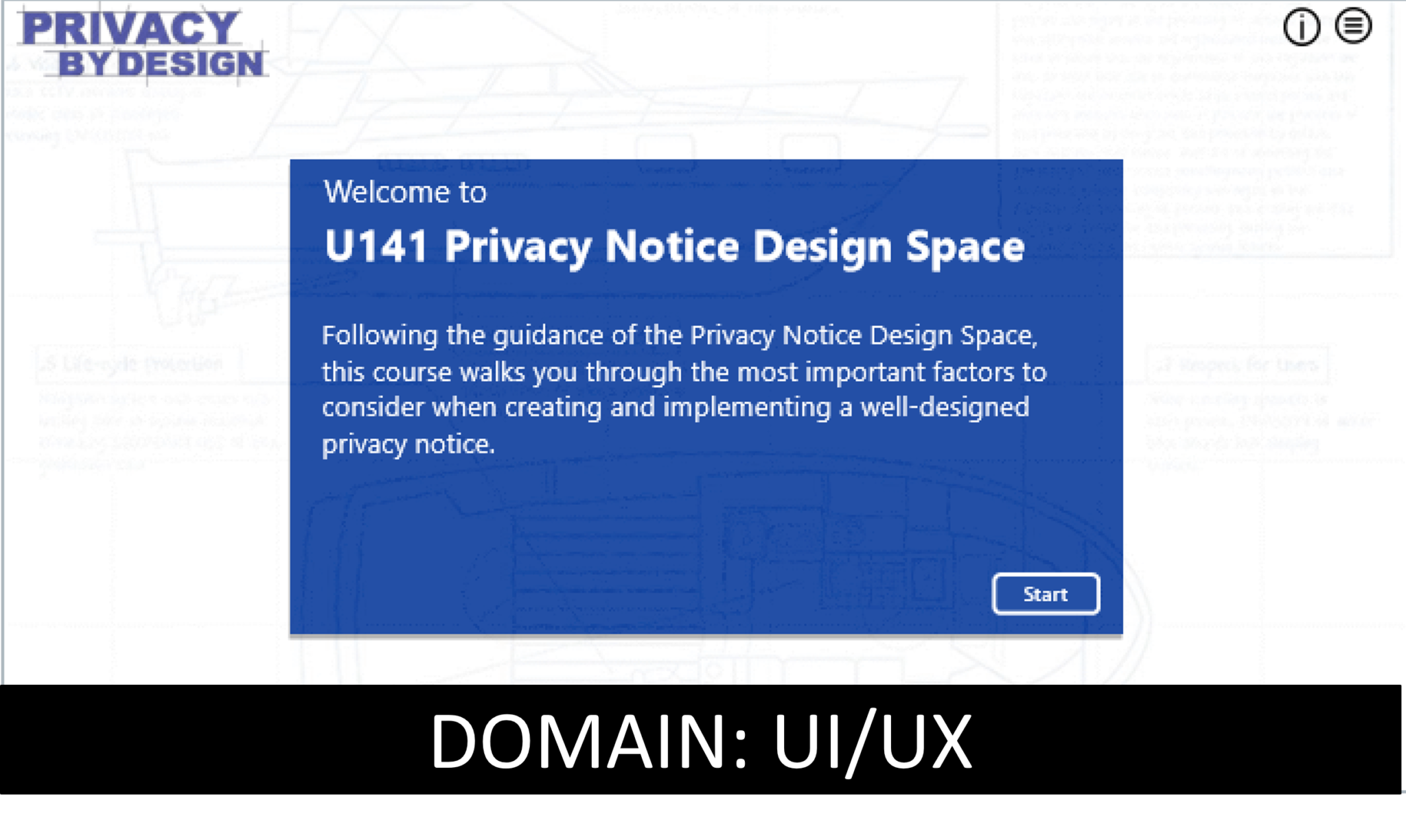 U141 Privacy Notice Design Space Privacy By Design Training